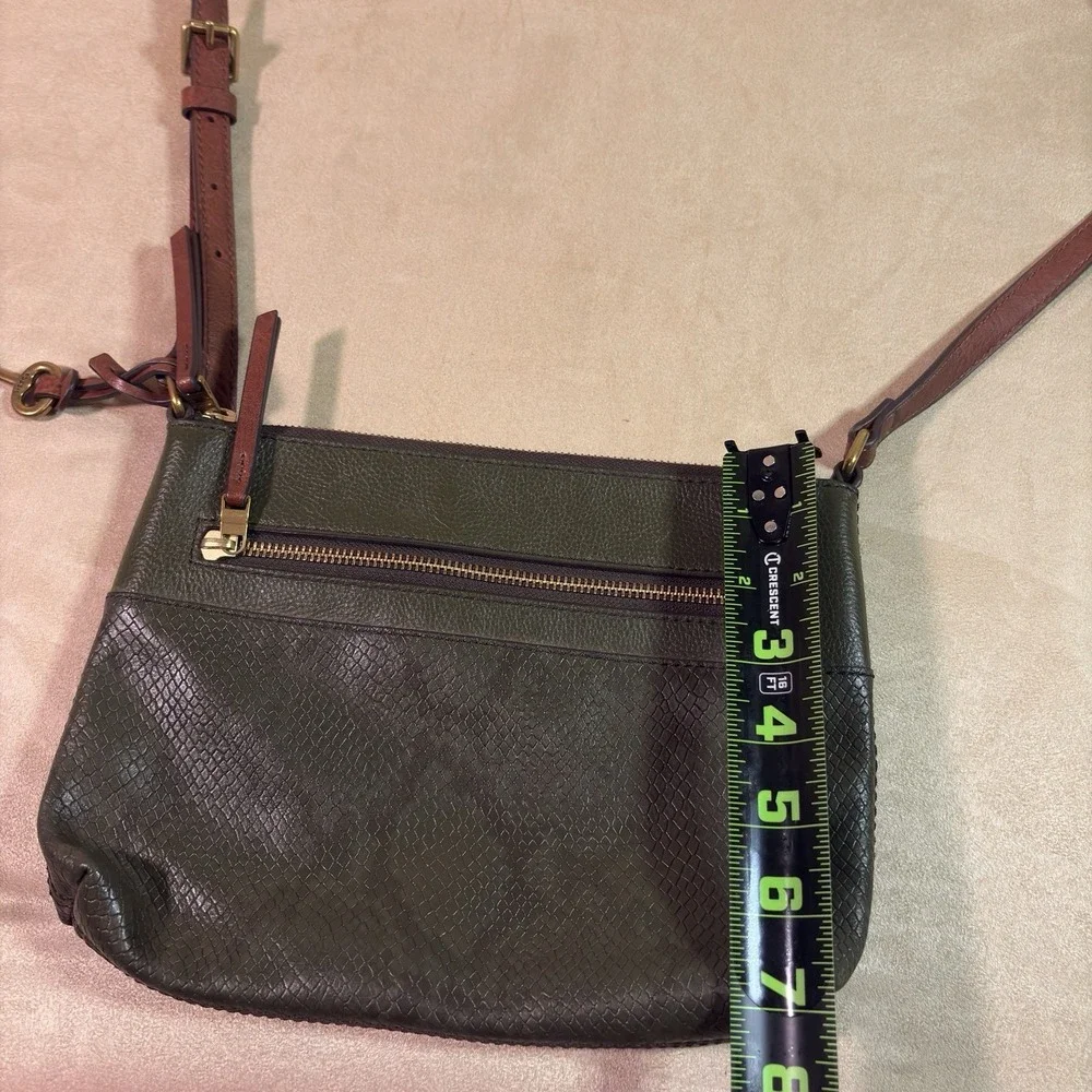 Fossil Purse Leather Handbag Women Green